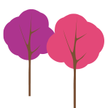Bend Holistic Health Care pink purple trees